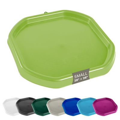 MEKA Small 28"x28" Tuff Tray Bright Green, Indoor Activity Sensory Tray Children, Outdoor Play Sand and Water Table for Toddlers and Kids, Toy Boys Girls