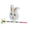 Ciieeo 1set Bunny for Easter Celebrations Rabbit Candy Container with Stick for Family Gatherings and Boys and Girls Parties Spring Festival Decoration