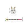 Ciieeo 1set Bunny for Easter Celebrations Rabbit Candy Container with Stick for Family Gatherings and Boys and Girls Parties Spring Festival Decoration view 2