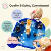 MEKA Small 28"x28" Tuff Tray Navy, Indoor Activity Sensory Tray Children, Outdoor Play Sand and Water Tray for Toddlers and Kids, Toy Boys Girls view 3