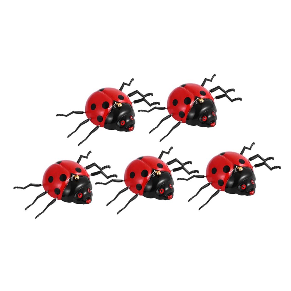CIYODO 5Pcs Beetle Pulling String Educational Animal for Funny Clockwork Beetle with Random Colors for Learning and Play Activities
