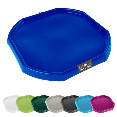 MEKA Large 38"x38" Tuff Tray Navy, Indoor Activity Sensory Tray Children, Outdoor Play Sand and Water Tray for Toddlers and Kids, Toy Boys Girls
