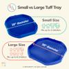 MEKA Large 38"x38" Tuff Tray Navy, Indoor Activity Sensory Tray Children, Outdoor Play Sand and Water Tray for Toddlers and Kids, Toy Boys Girls view 2