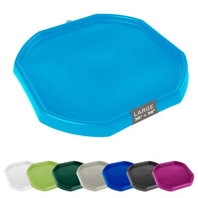 MEKA Large 38"x38" Tuff Tray Blue, Indoor Activity Sensory Tray Children, Outdoor Play Sand and Water Table for Toddlers and Kids, Toy Boys Girls