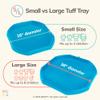 MEKA Large 38"x38" Tuff Tray Blue, Indoor Activity Sensory Tray Children, Outdoor Play Sand and Water Table for Toddlers and Kids, Toy Boys Girls view 2
