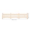 LOORGVEL 6pcs Miniature Picket Fence Wooden Garden Fence for Bonsai and Fairy Garden Displays Easy Assembly Scale Model Accessories for Educational Projects view 2