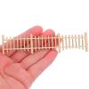 LOORGVEL 6pcs Miniature Picket Fence Wooden Garden Fence for Bonsai and Fairy Garden Displays Easy Assembly Scale Model Accessories for Educational Projects view 4