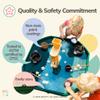 MEKA Small 28"x28" Tuff Tray Dark Green, Indoor Activity Sensory Tray Children, Outdoor Play Sand and Water Table for Toddlers and Kids, Toy Boys Girls view 3