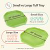MEKA Large 38"x38" Tuff Tray Bright Green, Indoor Activity Sensory Tray Children, Outdoor Play Sand and Water Table for Toddlers and Kids, Toy Boys Girls view 2