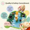 MEKA Large 38"x38" Tuff Tray Bright Green, Indoor Activity Sensory Tray Children, Outdoor Play Sand and Water Table for Toddlers and Kids, Toy Boys Girls view 3