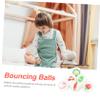 CIYODO 6pcs Bounce Balls Rubber Jumping Balls Boys and Girls Play Toy Safe Fun for Birthday Christmas Thanksgiving Random Style view 3