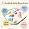 MEKA Large 38"x38" Tuff Tray White, Indoor Activity Sensory Tray Children, Outdoor Play Sand and Water Table for Toddlers and Kids, Toy Boys Girls view 3