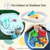 MEKA Large 38"x38" Tuff Tray White, Indoor Activity Sensory Tray Children, Outdoor Play Sand and Water Table for Toddlers and Kids, Toy Boys Girls view 4