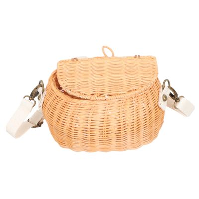 Holibanna Rattan Woven Basket for Boys and Girls Handmade Shoulder Bag Tote and Girls
