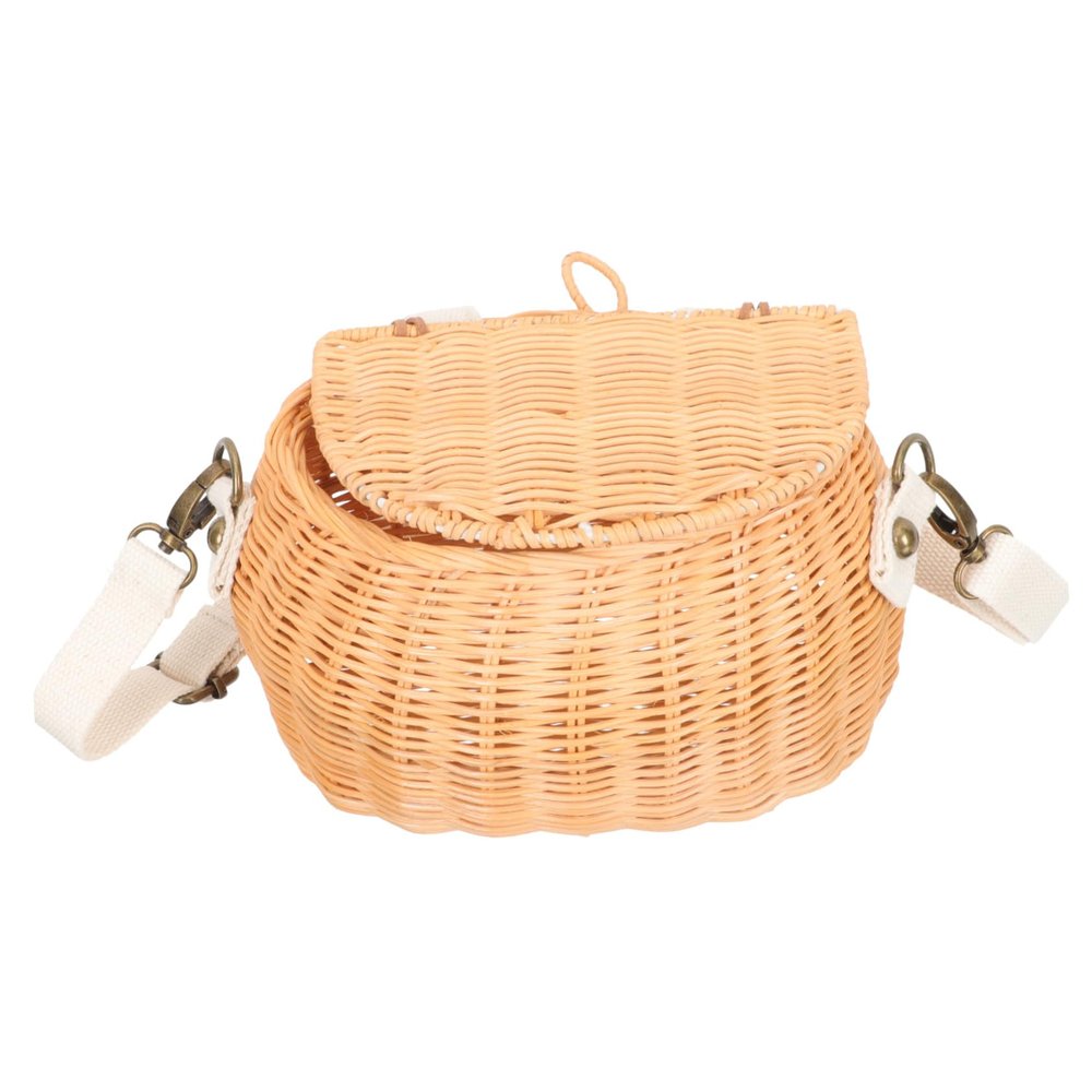 Holibanna Rattan Woven Basket for Boys and Girls Handmade Shoulder Bag Tote and Girls
