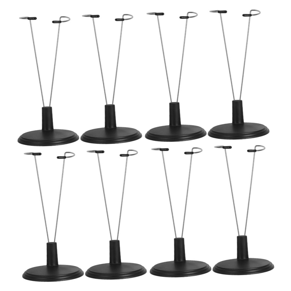 Abaodam 8pcs Action Figure Display Stand Versatile Organizer and Doll Holder Compact Design for Efficient Showcasing for Collectors and Aesthetic Displays