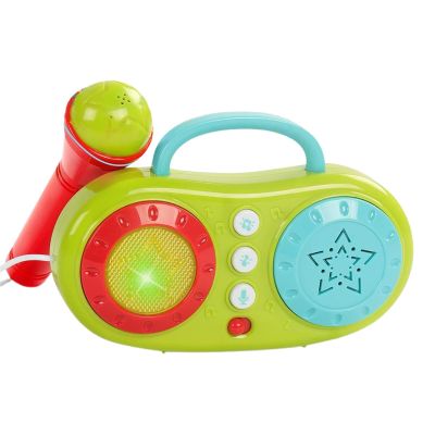 Portable Karaoke Machine, Wireless Microphone Speaker, Multi-Function Singing System, LED Light Show, Music Playset for Kids, Party & Birthday Gift 6.69x4.53x1.77 Inches