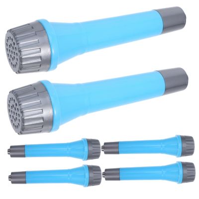 FELTECHELECTR 6pcs Realistic Microphone Toys for Boys and Girls Cosplay Props for Music Practice Birthday Parties Karaoke Fun Pretend Mic for Imaginative Play