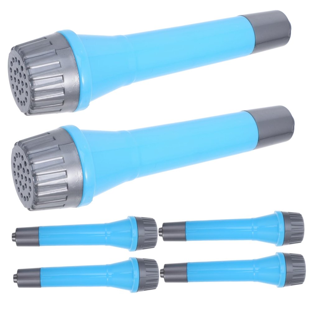 FELTECHELECTR 6pcs Realistic Microphone Toys for Boys and Girls Cosplay Props for Music Practice Birthday Parties Karaoke Fun Pretend Mic for Imaginative Play