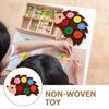 Totority DIY Felt Handmade Craft Toy for Kids Educational Non-Woven Button Art Enhances Creativity and Motor Skills for Family Fun and Parties 9.13X5.78In view 2
