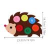 Totority DIY Felt Handmade Craft Toy for Kids Educational Non-Woven Button Art Enhances Creativity and Motor Skills for Family Fun and Parties 9.13X5.78In view 3