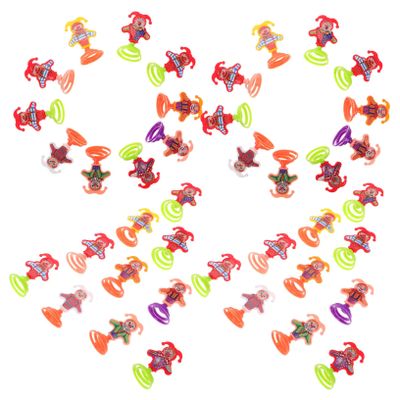 FELTECHELECTR 50pcs Spring Jumping Clown Toy Creative Cartoon Spring Toys for Boys and Girls Engaging Desktop Jumping Fun Novelty for
