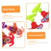 FELTECHELECTR 50pcs Spring Jumping Clown Toy Creative Cartoon Spring Toys for Boys and Girls Engaging Desktop Jumping Fun Novelty for view 3
