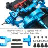 Adjustable Front/Rear Upper Arms Set for Tamiya TT02 Adjustable Upper Arms Aluminum Alloy Suspension Arms for Tamiya 1/10 on Road RC Car Suspension Upgrade Kit, TT02 Chassis Arms Length Adjustable view 3