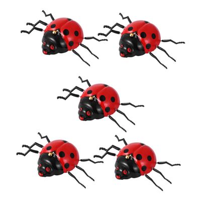 LIOOBO 5Pcs Wind Up Animal Beetle for Clockwork Beetle Pulling String Fun Beetle for Unique Present for Ages