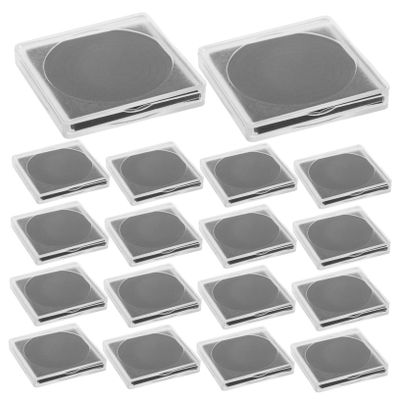 YARNOW 20pcs Coin Collection Box with Adjustable Inner Pads Clear Coin Display Holder and Storage Organizer Compact and Portable Design for Collectors