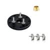 for Traxxas for Nitro for Slash for Rustler T-Maxx Metal Flywheel Clutch Bell Set RC Car Upgrade Parts Accessories RC Car Repair Kit(Black) view 1