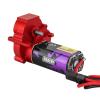 PWKSYTBJ Black/Red CNC Aluminum Complete Transmission with 180 Brushed Motor 48T for 1/18 RC Crawler TRX4M Upgrade(Red) view 3