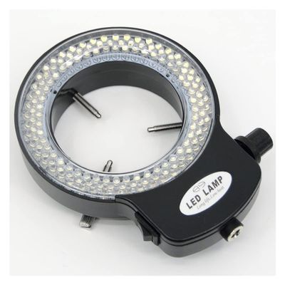 Lab Microscope Accessories Adjustable 144 LED Ring Light Illuminator Lamp for Industry Stereo Microscope Magnifier Adapter