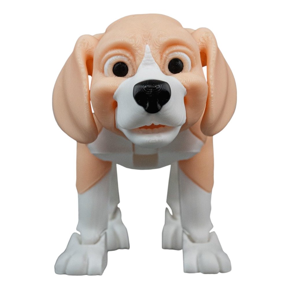 Barry The Beagle Figurine Articulated Desk Fidget for Teens & Adults Cute Dog Collectible 3D Printed in Canada