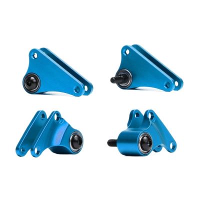Aluminum Front&Rear Rocker Arms Set #7158 for RC for Tra-xxas 1/16 for Sum-mit 72054 for E-Revo 71076-3 for SLA-sh 70054(Blue)