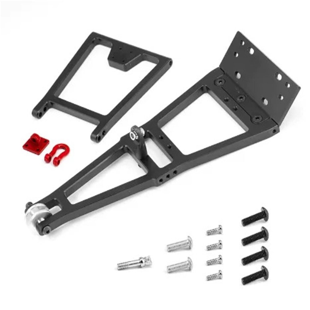 for Ser-VES/for Wi-ch Double Stent Rescue Truck/Tow Truck Crane Arm Wrecker Kit for 1/10 RC Crawler SCX10 TRX4 for Capra for LCG Chassis Tools(Black)
