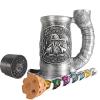 TCGADVN DND Mug Dice Tower Set, DnD Dice Cup with Storage, 12/16 Oz Beverage Holder, DND Accessories for Players, Best Gift for RPG Game lover (Introverted Wizard) view 4