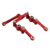 jnxwenu Aluminum Ball Bearing Crank Steering Assembly Link Set for Tam-iya TT02 TT-02 TT-02D 1/10 RC Drift Car Parts(Red) view 2