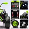 24V Ride On ATV Car, 2 Seater Electric Four-Wheeled ATV, Electric Car for Kids with Powerful Motor Off-Road Vehicle Kids ATV with LED Lights, Music, High Low Speed, Ride on Car for Boys Girls view 2
