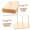 DIYEAH 5pcs Wooden Base Felting Doll Stand Easy-to-use Display Holder for Needle Felt Dolls Ideal Present for view 3
