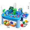 JUKUDAHU Water Table Play Sink Toy for Kids 2 3 4 5 6 Years Old - Outdoor Kitchen with Running Water, Fishing Games, Toddler Water Play Table for Kids Ages 3-8, Beach Outdoor Toys, Summer Gifts view 3