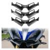 Aerodynamic Winglet Kit for Kawasaki Ninja 250/300 (2013-2017) - Motorcycle Spoiler Wing Set for Ninja 250/300/EX300 - ABS Plastic Sport Bike Accessories(Bright black) view 2