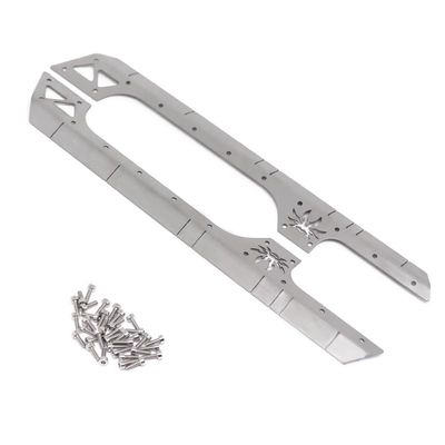 2Pcs Metal Side Skirt Surround for 1/10 RC Crawler Car Axial SCX10 90046 AXI03007 YK4102 313Mm Wheelbase Jeep Wrangler