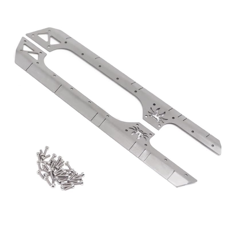 2Pcs Metal Side Skirt Surround for 1/10 RC Crawler Car Axial SCX10 90046 AXI03007 YK4102 313Mm Wheelbase Jeep Wrangler