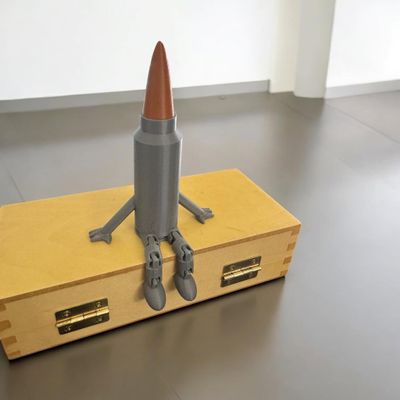 Articulated Bullet Buddy | Home Dcor and Office Desk Toys | Autism, ADHD, Sensory | 3D Printed Gift