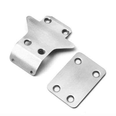 jnxwenu Stainless Steel Front and Rear Chassis Armor Protector for Kyo-sho MP10 9E TO-235-220 RC Car Upgrade Parts