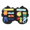 ZJchao Foldable Felt Learning Board - Sensory Felt Board for Kids Travel with Soft Multi Sensory Surfaces for Storytelling and Cognitive Development view 1