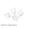 Aluminum Front&Rear Rocker Arms Set #7158 for RC for Tra-xxas 1/16 for Sum-mit 72054 for E-Revo 71076-3 for SLA-sh 70054(RED) view 2