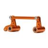 Aluminum Alloy #101214 Steering Assembly Bellcrank with Bearing for RC for HPI WR8 Ken for BLO-CK for Bull-ET3.0 MT ST(Orange) view 3