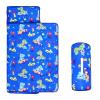 Cloele Toddler Nap Mat with Pillow-53 x21 Sleeping Bag for Kids Ages 3-7Years Slumber Bags,Rolled and Portable Nap Mat for Toddler Boys Preschool Daycare Travel-Dinosaur view 1